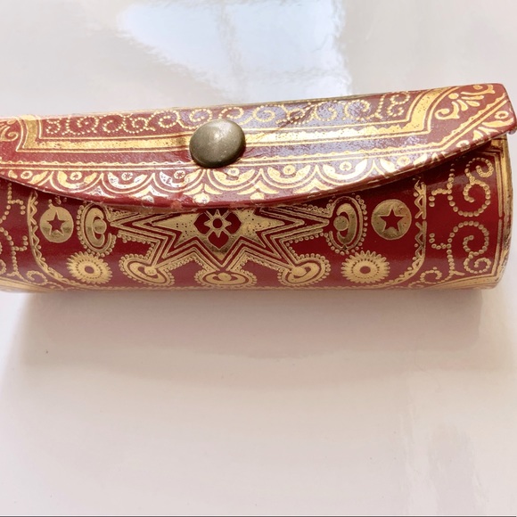 Vintage Fiocchi Italian Snap Lipstick Case w/Mirror - Picture 1 of 8